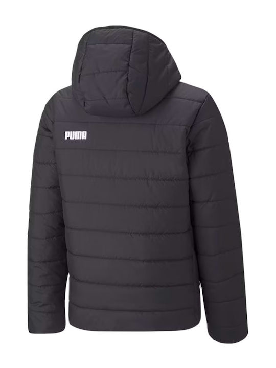 Kids' Sports Jacket Short with Hood Black