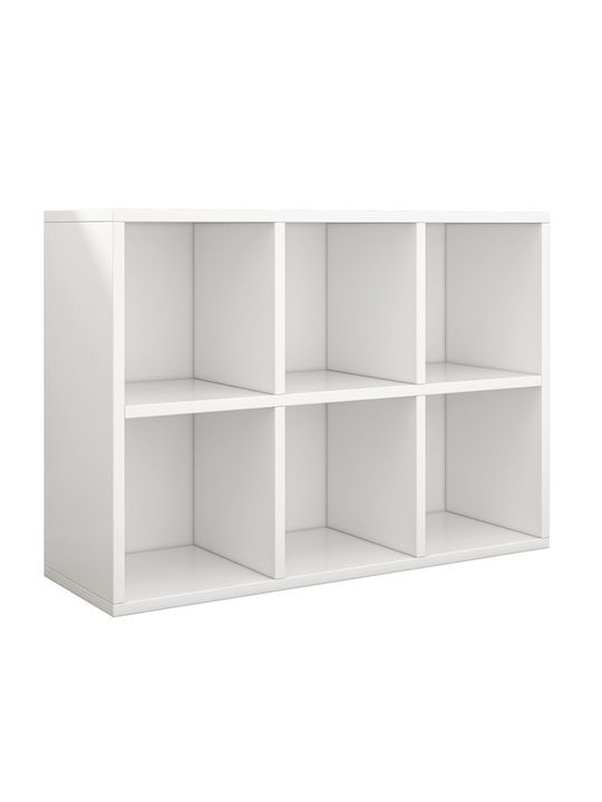 Βιβλιοθήκη Λευκή 90x30x60εκ.