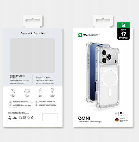 AmazingThing Omni Back Cover Σιλικόνης Διάφανο (iPhone 17 Pro Max)