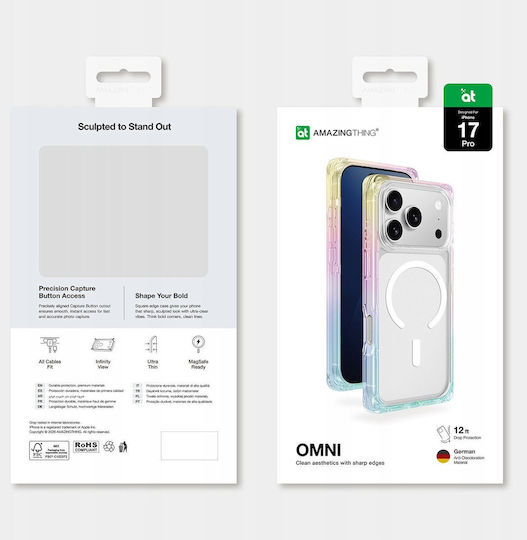 AmazingThing Omni Umschlag Rückseite Transparent (iPhone 17 Pro)
