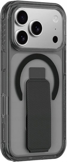 AmazingThing Titan Pro Holder Back Cover Leather Black (iPhone 17 Pro)