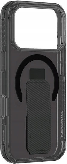 AmazingThing Titan Pro Holder Back Cover Leather Black (iPhone 17 Pro Max)