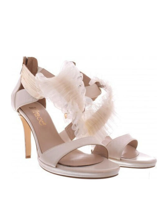 Leder Sandalen Beige