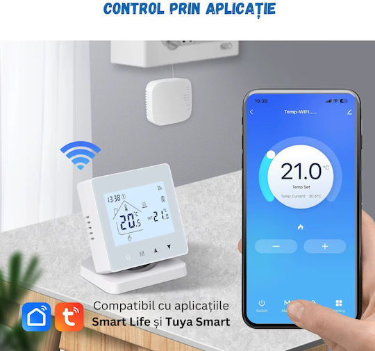 Digital Termostat Spațiu Smart cu Wi-Fi