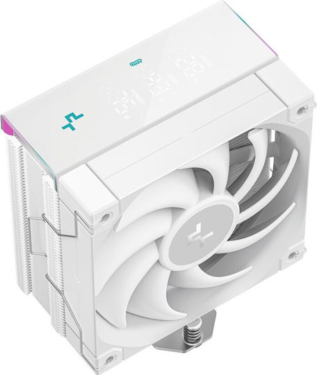 Deepcool AK400 Digital Pro Охладител за ЦПУ за Socket /A/M/4/A/M/5/1/2/0/0/1/1/5/x/1/7/0/0/ с RGB Осветление Бял