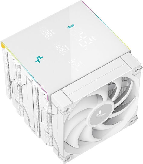 Deepcool AK620 Digital PRO CPU Kühlung Doppellüfter für Socket /A/M/4/A/M/5/1/2/0/0/1/1/5/x/1/7/0/0/ mit ARGB Beleuchtung Weiß