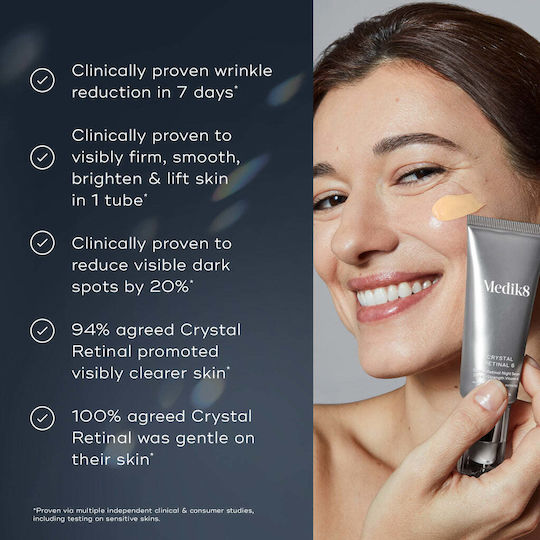 Medik8 Crystal Retinal 24 Expert Anti-aging Serum Face with Retinal & Vitamin E for Firming & Dark Spots 30ml
