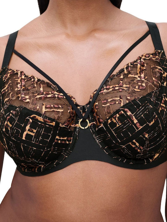 Bra without Padding Underwire Gold