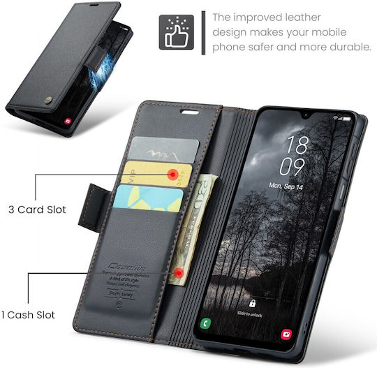 Caseme 023 Luminus Wallet Negru (Galaxy A17)