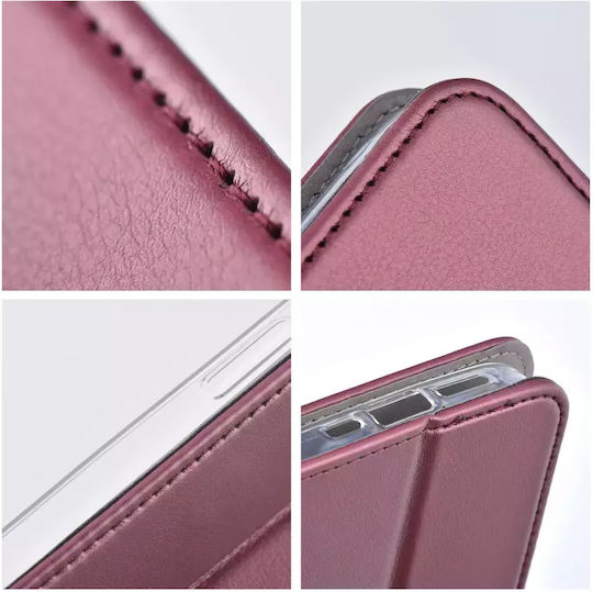 Techwave Book Leather / Silicone Burgundy (Xiaomi 14T Pro)