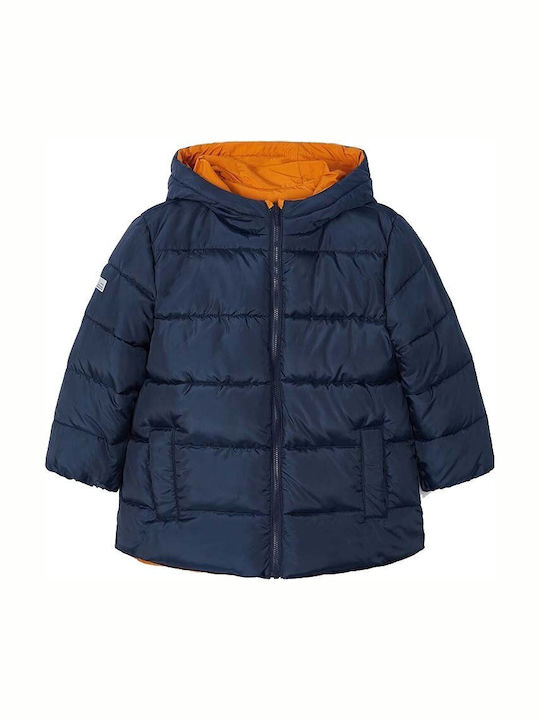 Kids' Casual Jacket Double Sided with Hood Orange