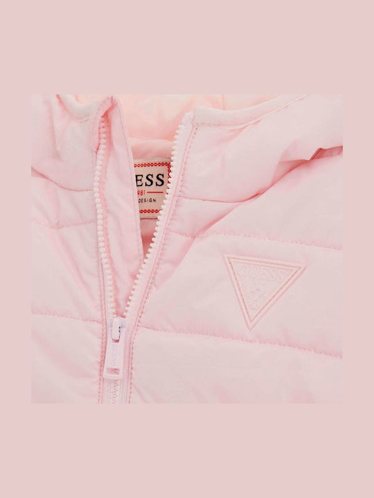 Παιδικό Καπιτονέ Μπουφάν με Κουκούλα Ballet Pink