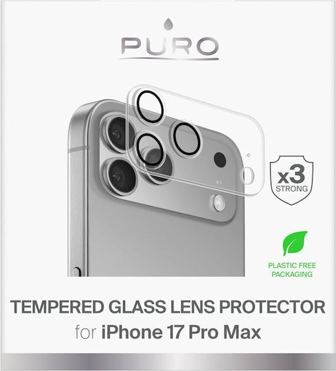 Puro Camera Protection Tempered Glass Transparent for the iPhone 17 Pro Max