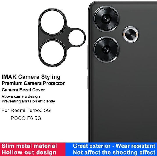 Imak Camera Protection Metal Frame Black for the Xiaomi Poco F6 5G