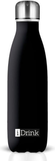 I-Total i Drink Μπουκάλι Θερμός Ανοξείδωτο BPA Free 500ml Μαύρο