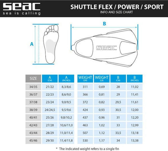 Seac Плавници Басейн Shuttle Flex Blue/Grey