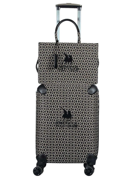 Greenwich Polo Club Cabin Suitcase Black Ecru Greenwich Polo Club Cabin Suitcase Black Ecru
