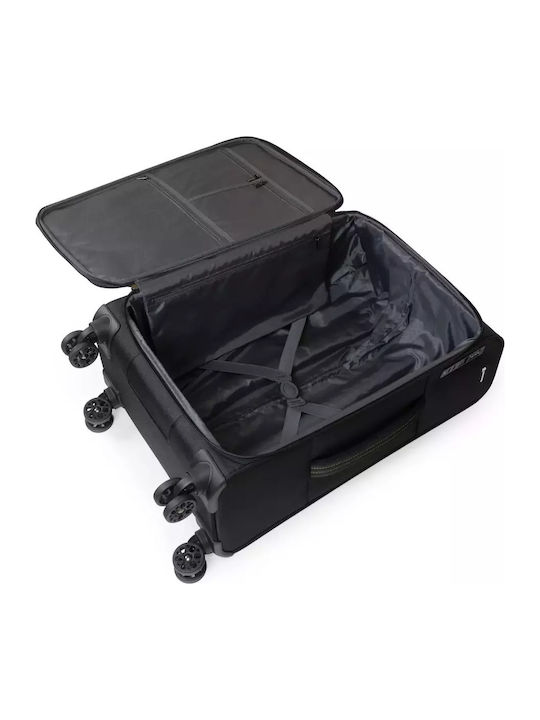 Newcom Travel Suitcases Fabric Yellow with 4 Wheels Set of 2 Pieces
