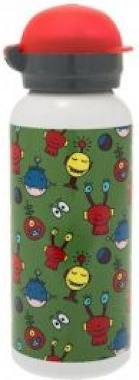 Polo Monsters 2 Sticlă Pentru Copii Din Aluminiu Galbenă 450ml