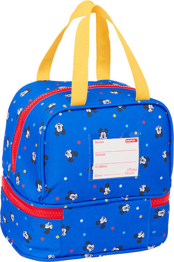 Safta Mickey School Hand Lunch Bag 6lt Light Blue Mickey 20 x 15 x 20cm