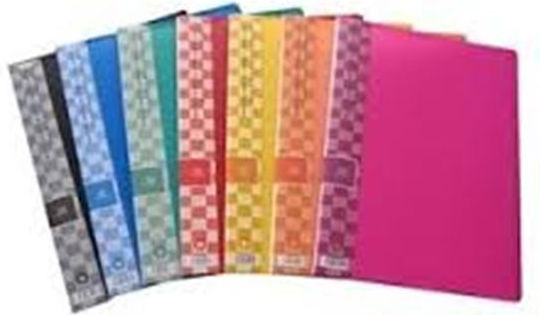 Sunfull Clipboard Flexible with 60 plastic sleeves Slides for Paper A4 Black 1pcs