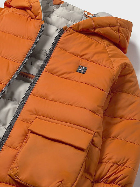 Kinder Freizeitjacke mit Kapuze Orange