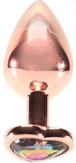 Ns Novelties Rear Assets Medium Butt Plug Anal Plug Medium Medium Gold 8.2cm