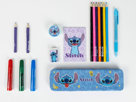 Cerda Stitch Colouring Set 24x11cm 16 Pieces