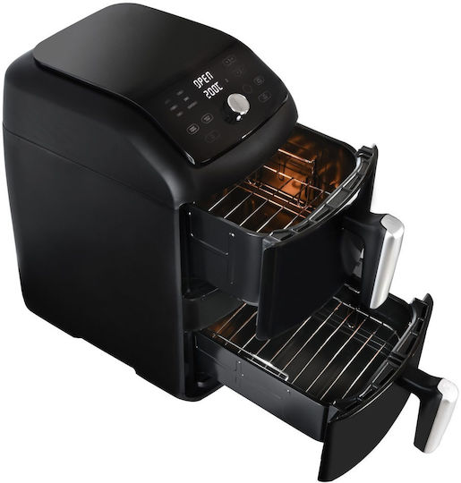 IQ Air Fryer with Double Detachable Bucket 11lt Black AF-008