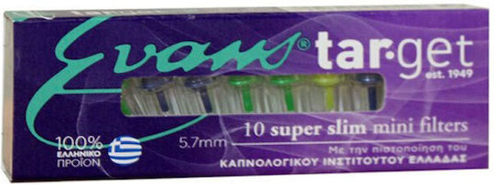 Evans Πίπες Τσιγάρων Super Slim 5.7mm 10τμχ