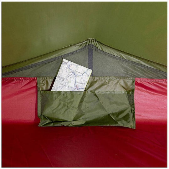 High Peak Σκηνή Camping Τούνελ Ορειβασίας Πράσινη με Διπλό Πανί 4 Εποχών Αδιάβροχη 3000mm 230x120x90εκ.