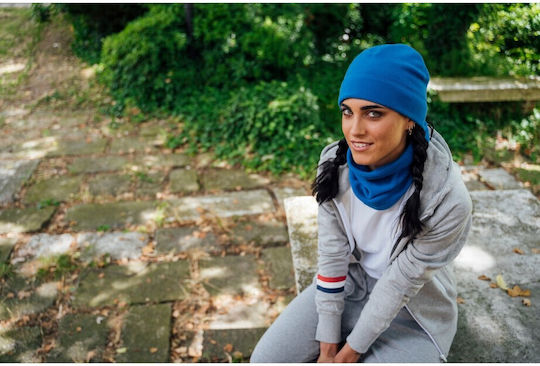 Beanie Unisex Fleece Beanie Gestrickt in Marineblau Farbe