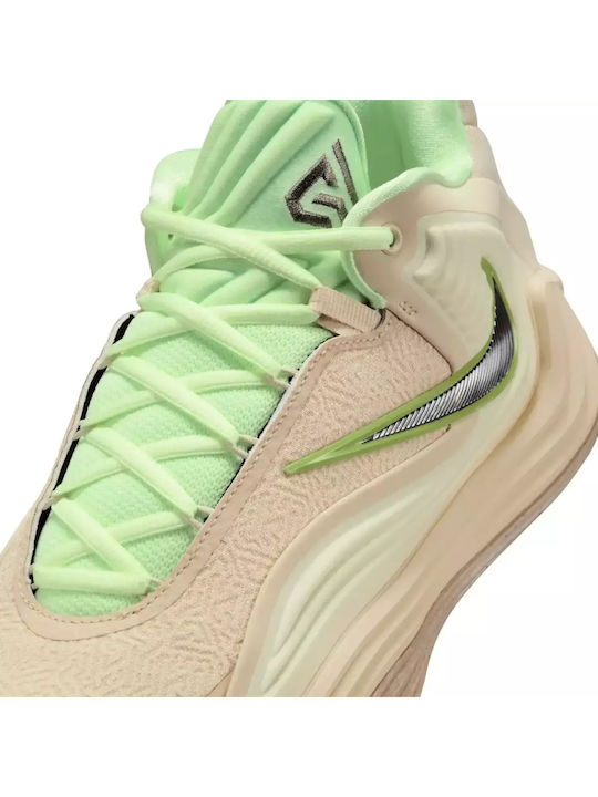 Giannis Freak 7 High Basketball Shoes Light Khaki / Volt / Alabaster / Cave Stone