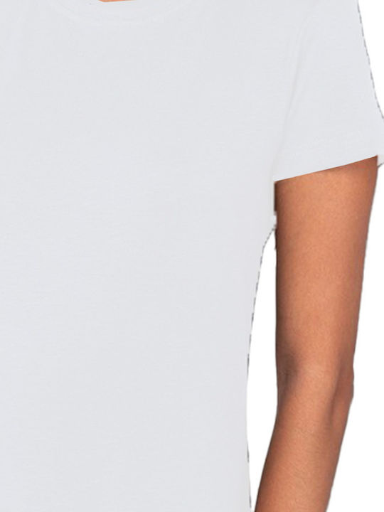 About Basics Γυναικείο Διαφημιστικό T-shirt Κοντομάνικο White