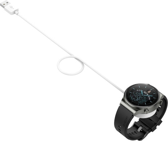 Μαγνητικό Καλώδιο Φόρτισης Huawei Watch Gt 3 Pro Smart Watch Μήκος 1m Ενσωματωμένη Έκδοση Λευκό