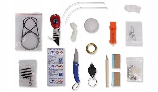 BCB Survival Tin Θήκη Επιβίωσης με Σφυρίχτρα, Παραμάνες & Σετ Ραπτικής