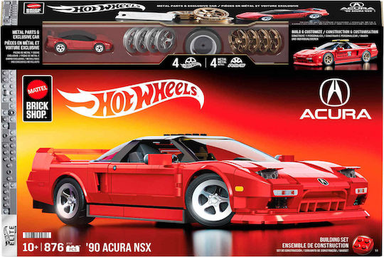 Mattel Brick Shop Cuburi de Construit Hot Wheels '90 Acura NSX