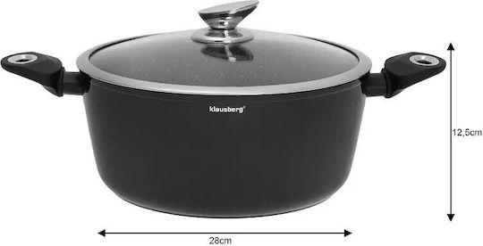 Klausberg Set De Vase De Gătit Din Aluminiu Negru 15 Piese