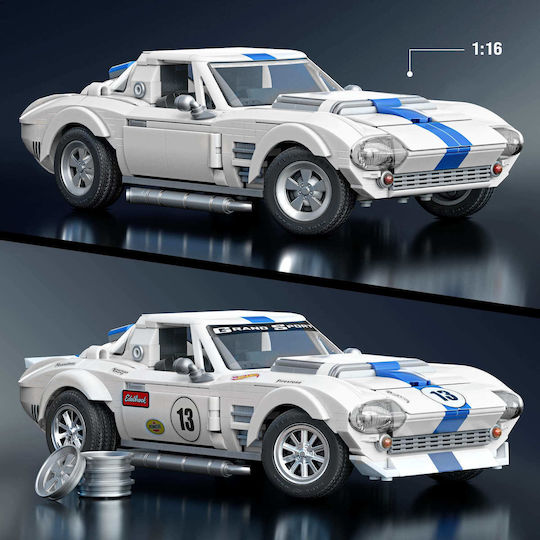 Mattel Brick Shop Τουβλάκια Hot Wheels Elite Series Corvette για 10+ Ετών 918τμχ