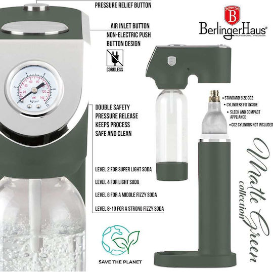 Berlinger Haus Bh9785 – Сифон За Газирана Вода Матово Зелен