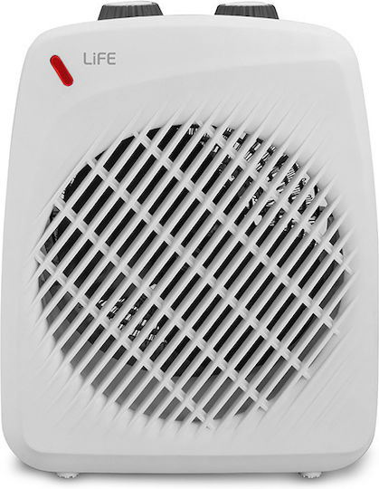 Life Bonfire Fan Heater Room Floor Alb 2000W