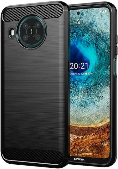 Back Cover Σιλικόνης Μαύρο (Nokia X10)