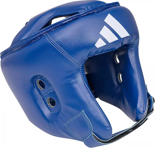 adidas Rookie Kids Open Face Boxing Headgear Synthetic Leather Blue