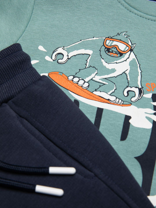 Kids Sweatpants Set Blue 2pcs