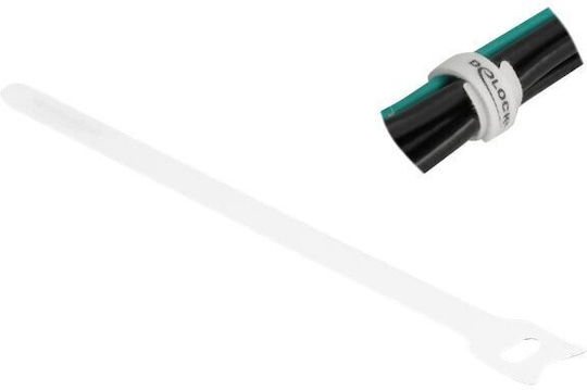 DeLock Cable Ties Plastic 12mm x 12mm in White Colour (10 pcs) (19520)