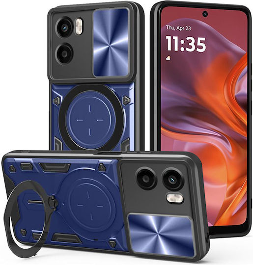 Techsuit Camguard Pro Umschlag Rückseite Silikon Blau (Moto G05 / E15)