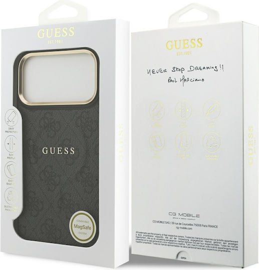 Guess Umschlag Rückseite Synthetisches Leder / Leder Gold (iPhone 17 Pro)