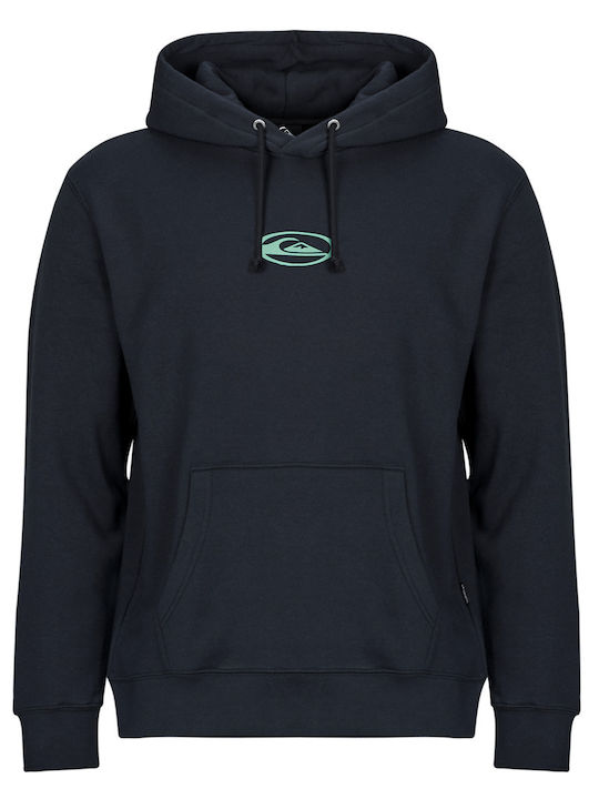 Salt Water Sweatshirt with Hood Black