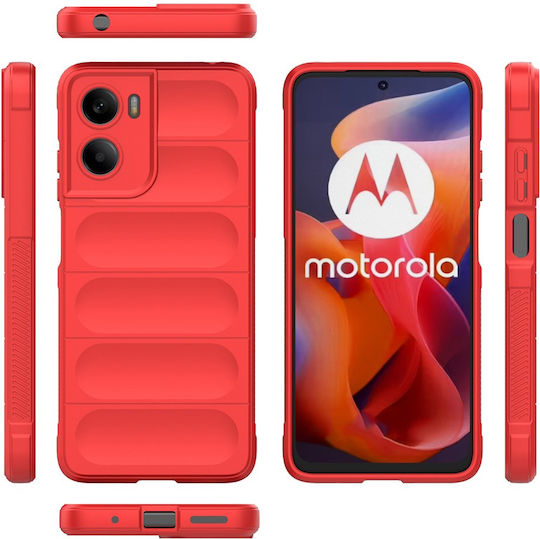 Techsuit Back Cover Σιλικόνης Κόκκινο (Moto G05 / E15)