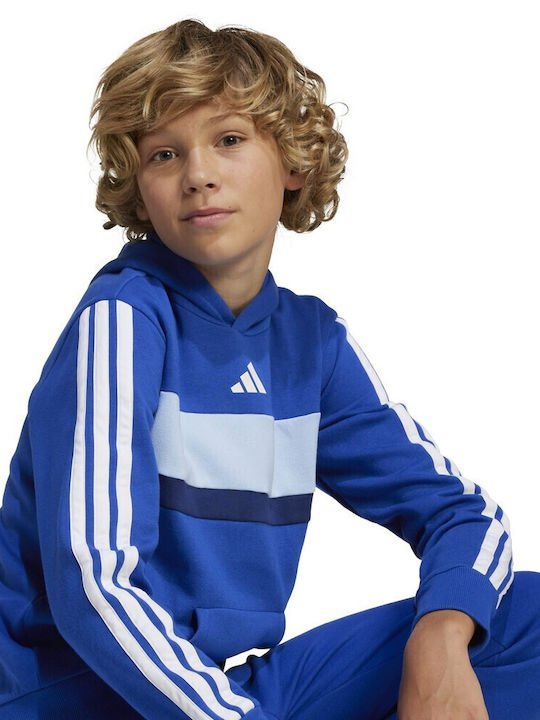 Kinder-Sweatshirt mit Kapuze und Taschen Blue